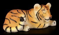 Tigerbaby Figur - Schlafend auf dem Boden