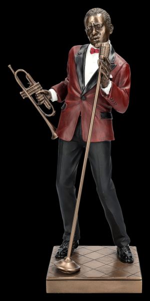 The Jazz Band Figurine - Singer with Trumpet red