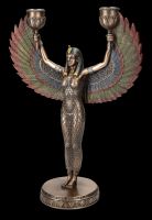 Candle Holder - Winged Egyptian Goddess Isis