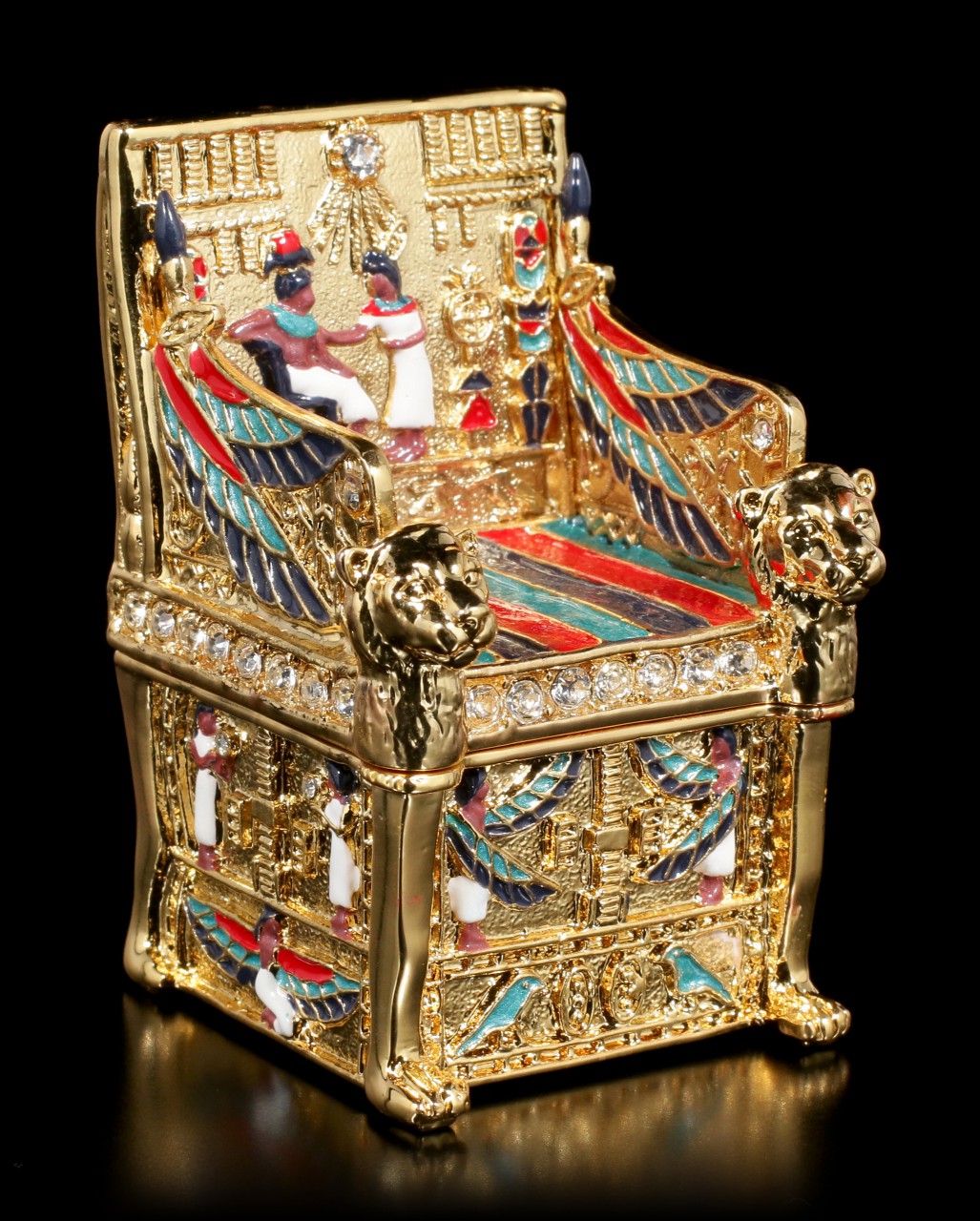 Small Egyptian Box - Throne gold colored