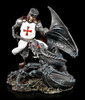 Crusader Knight Figurine - Death of a Dragon