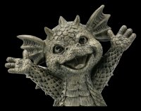 Small Garden Figurine - Happy Dragon