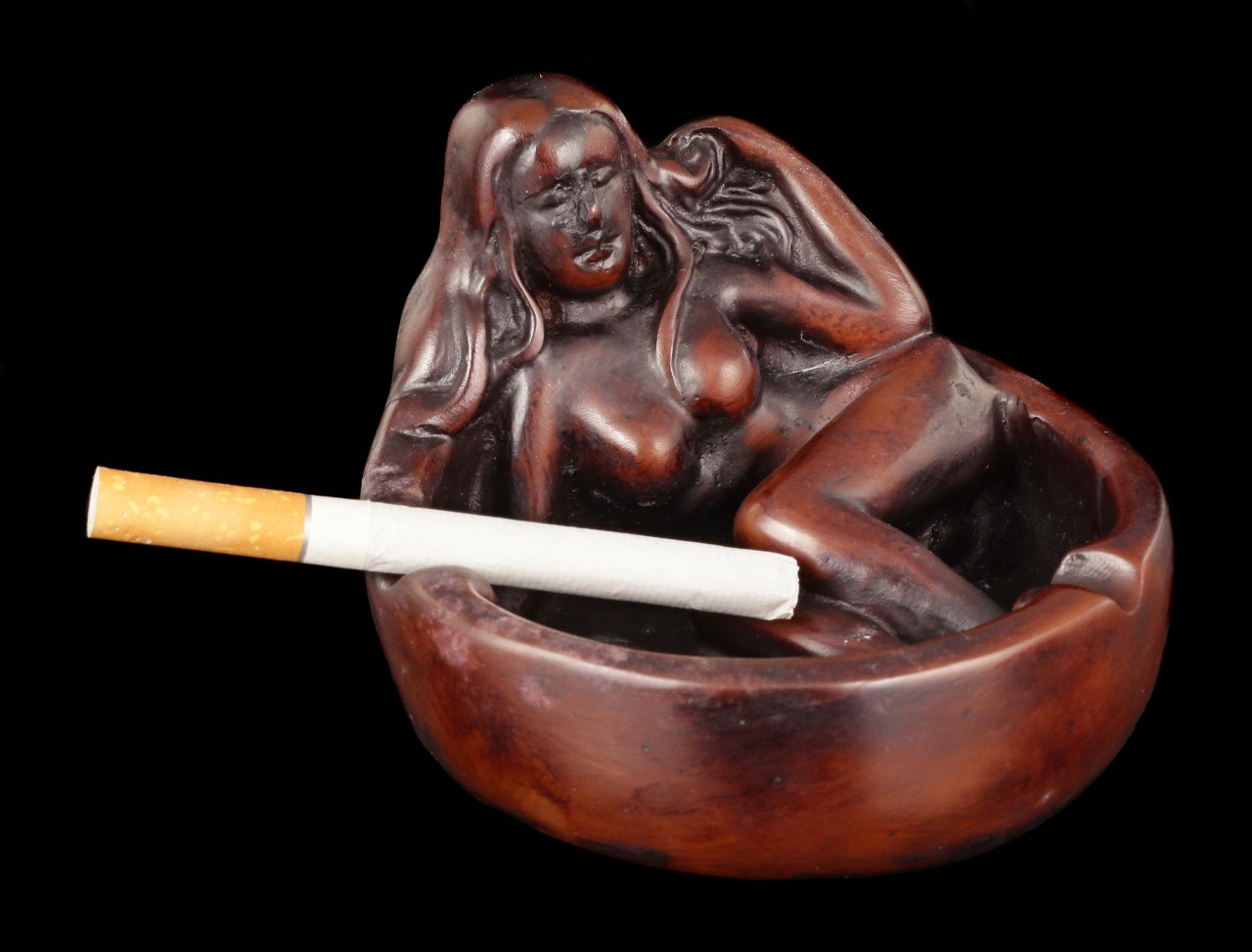 Ashtray With Nude Lady.
