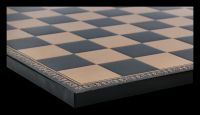 Chessboard Leatherette - black gold