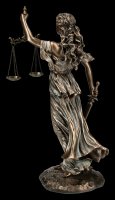 Themis Figurine - Justitia Greek Goddess with Sword and Scale