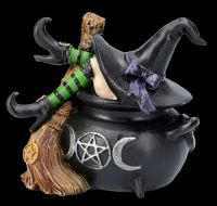 Witch Figurine falls into Cauldron