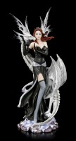 Fairy Figurine - Alba with white Dragon