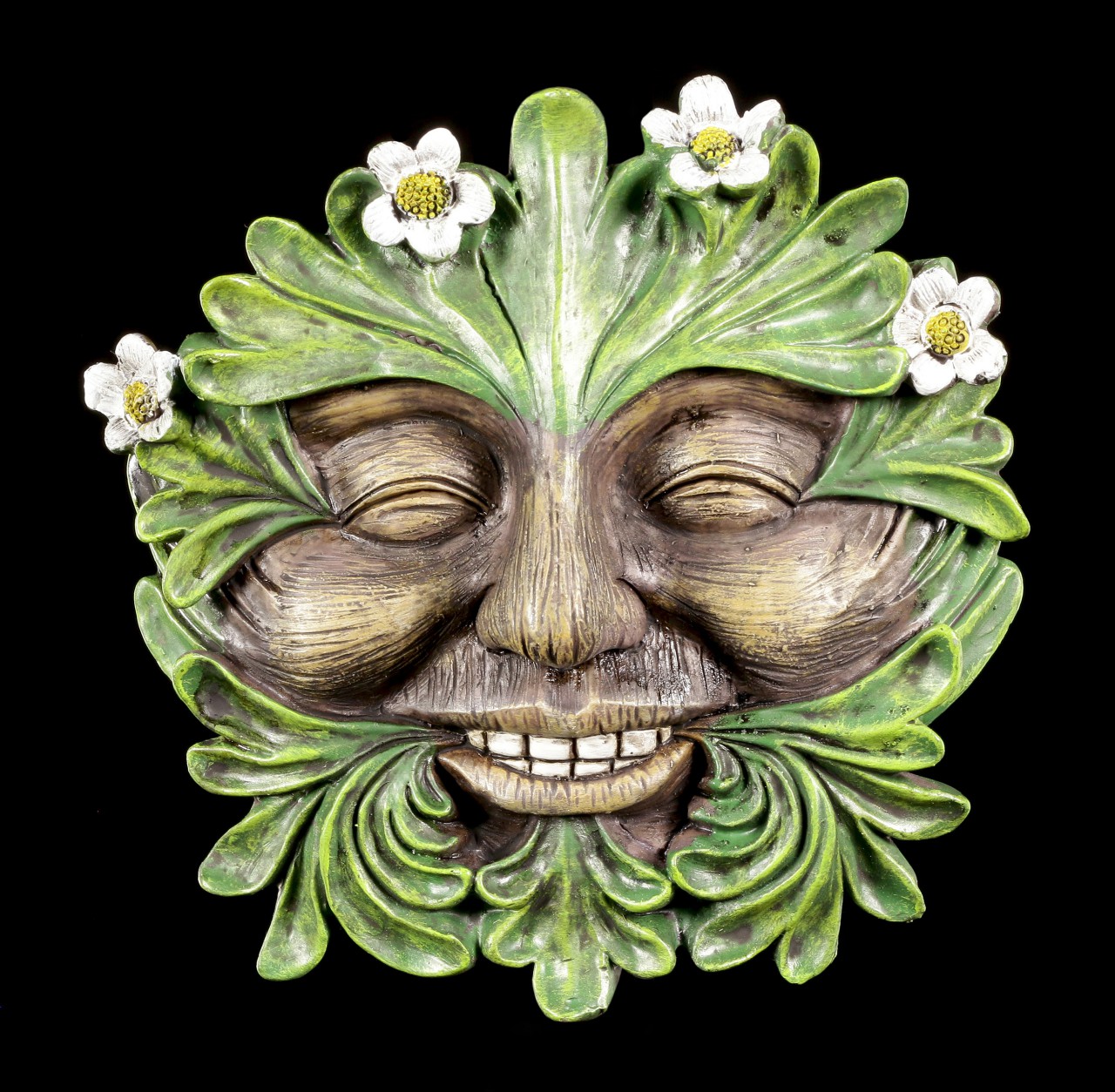 Waldgeist Wandrelief - Gänseblümchen Gesicht