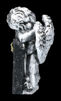 Graveyard Angel Figures Set of 2 - Silver-colored