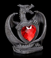 Drachen Figur - Excidium mit rotem Herz