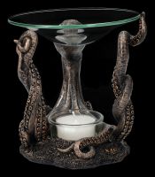 Duftlampe - Oktopus mit Glasschale