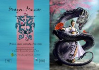 Fantasy Grußkarte Drache - Dragon Dancer