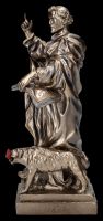 Heiligenfigur - Dominikus mit Hund