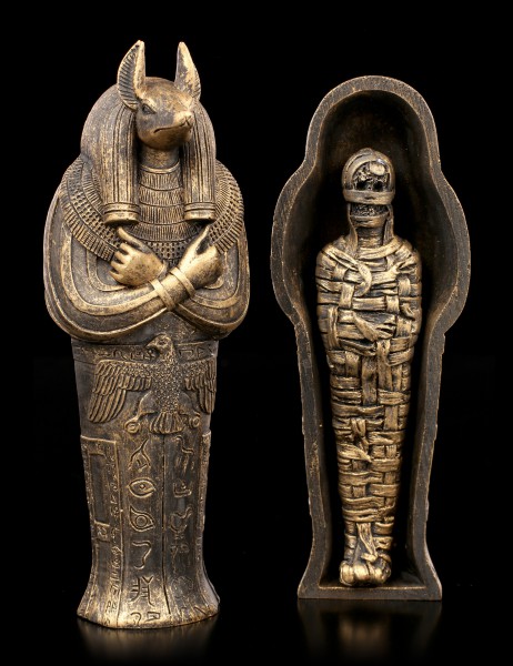 Anubis Sarcophagus with Mummy