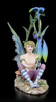 Fairy Figurine - Young Karim with little Dragons
