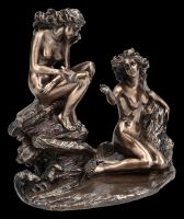 Nude Figurine - Storm Nymphs on Rocks