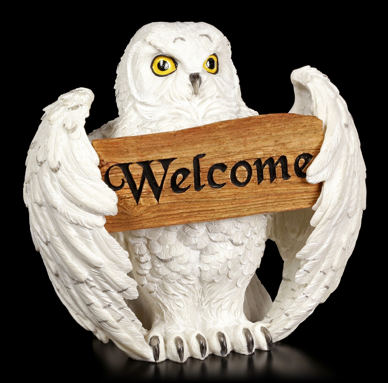 Owl Figure - Snowy Welcome