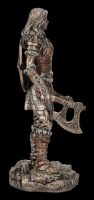 Wikingerin Figur - Brynhild mit zwei Äxten