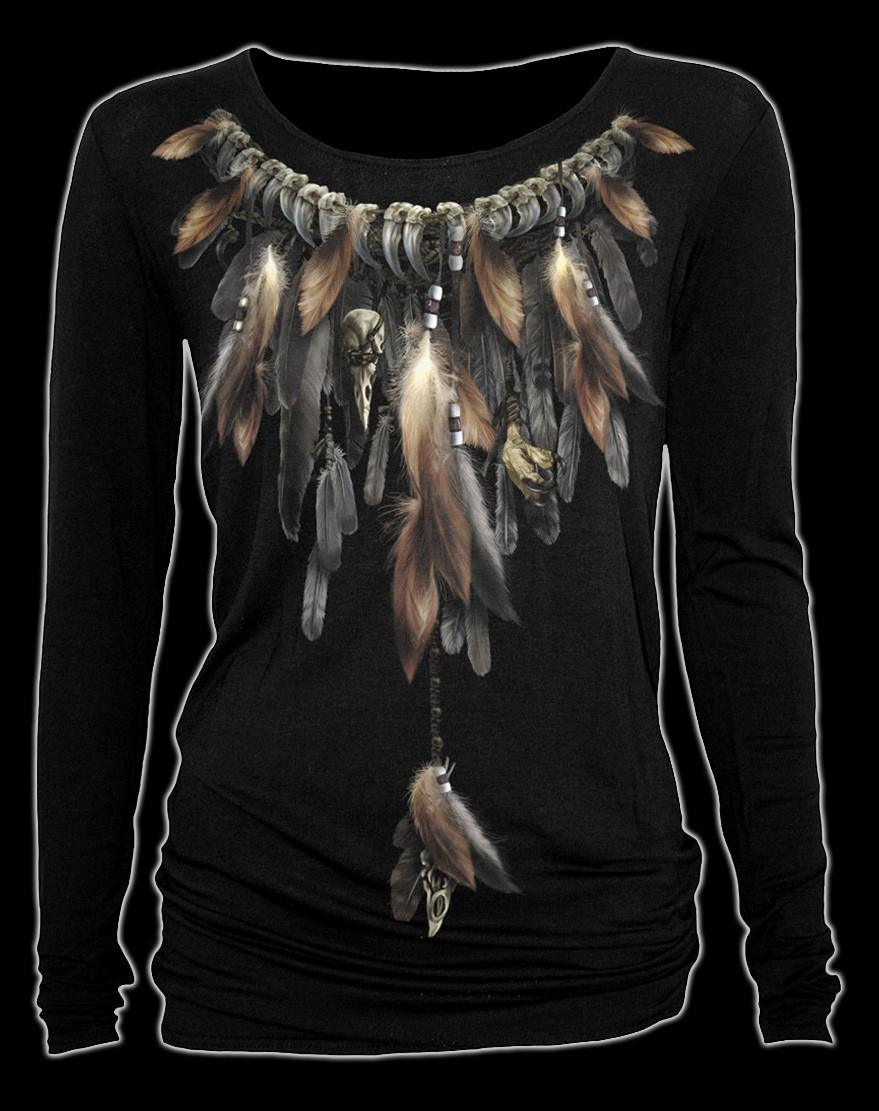 Langarmshirt Damen - Indianer Westerm - Native Spirit