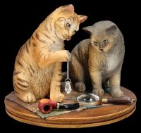 Katzen Figur - Purrlock Holmes by Lisa Parker