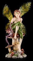 Große Elfen Figur - Dorna mit Drache
