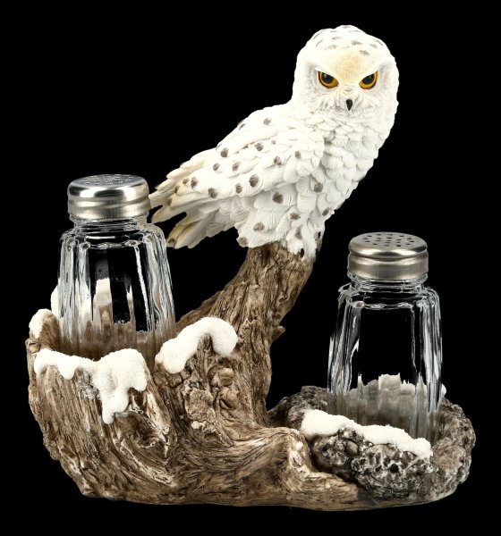 Salt and Pepper Shaker - Snow Owl