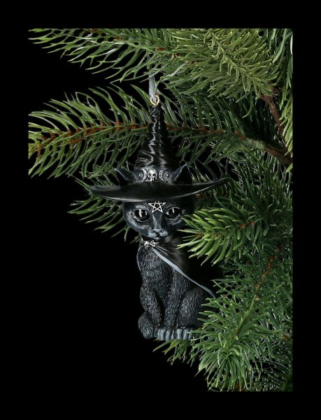 Christmas Tree Decoration - Black Bat Cat Purrah
