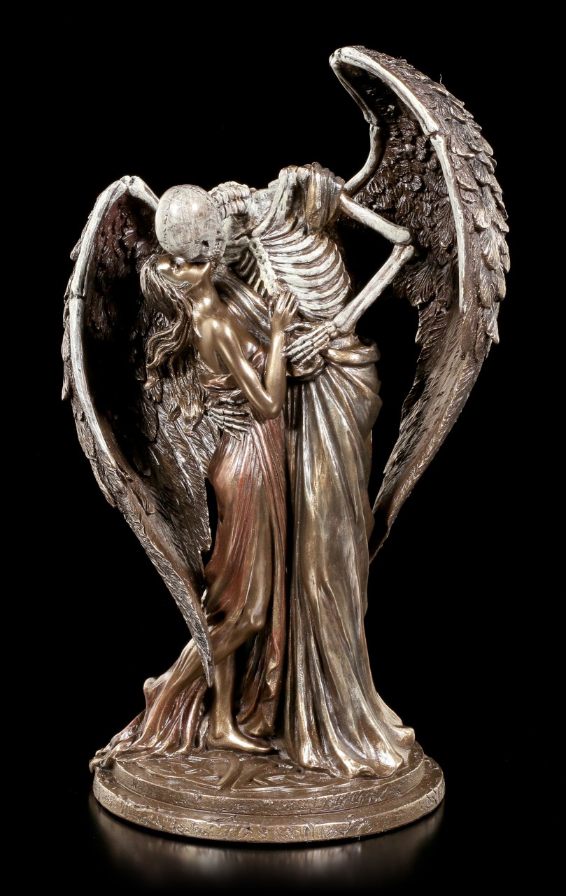 Todesengel Figur - Sweet Kiss of Death - bronziert