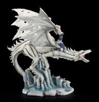 Drachen Figur - Candidus mit Eisprinzessin