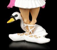Funny Job Figurine - Ballet Dancer with Swan
