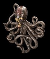 Wall Plaque - Steampunk Octopus with Gas Mask