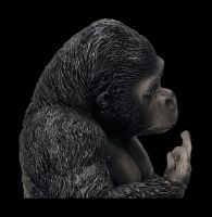 Gorilla Figur zeigt Mittelfinger - Gone Wild