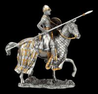 Zinn Figur - Ritter mit Pferd und Lanze