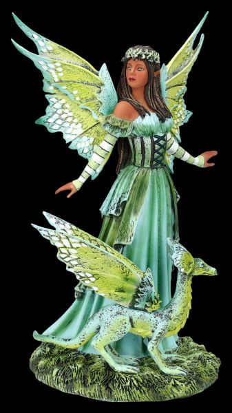 Fairy Figurine with Dragon - Jewel of the Forest by Amy Brown