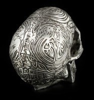 Celtic Skull - Silver-Colored