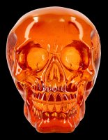 Skull - translucent orange