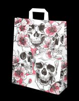 Paper Carrier Bag - Skulls & Flowers