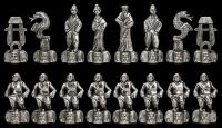 Schachfiguren Samurai - Metall groß