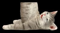 Katzen Figur beim Yoga - Schulterstand