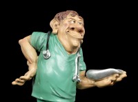 Funny Job Figurine - Male Nurse with Bed Bowl