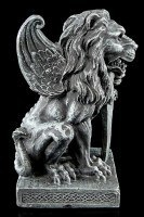 Lion Gargoyle with Sword
