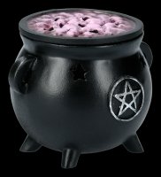 Incense Cone Holder - Pentagram Cauldron