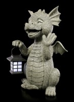 Garden Figurine with Solar Light - Dragon Big Boy