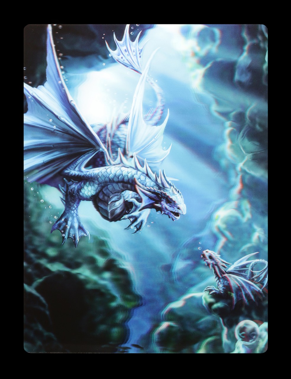 14.5X10.5cm *WATER DRAGON* Anne Stokes Lined Notebook With 3D Art Cover 