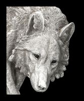 Wall Plaque - Creeping Wolf silver