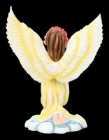 Angel Figurine in Yellow Dress Praying