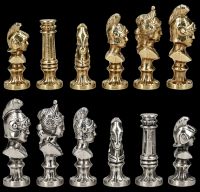 Chess Figurines Roman Busts - Metal