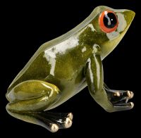 Froschfigur grün sitzend