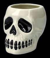 Keramik Pflanztopf - Spooky Totenkopf