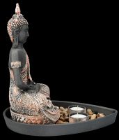 Buddha Figurine - Set with 2 Tealight Holders
